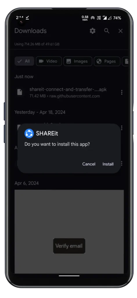 shareit install